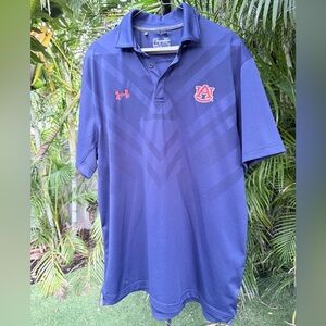 Men’s Under Armour NCAA Auburn Tigers Navy Athletic Performance Polo XL